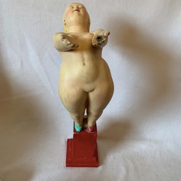 Fernando Botero Ceramic Lamp Base 20.5" x 6" x 11" Unsigned attributed to Botero - Picture 4 of 7